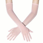 Sheer Tulle Elbow-Length Bridal Gloves for Wedding & Prom GL002