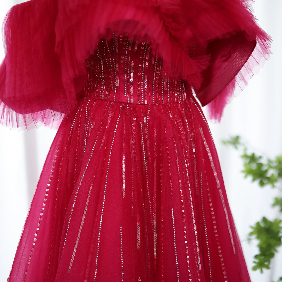 Dreamy Vow Luxury Dubai Ball Gown Fuchsia Evening Dress for Women Wedding 2023 Off Shoulder Arabic Celebrity Party Gown 390