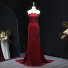 Luxury Beaded Green Mermaid Evening Dress SS601