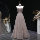 Exquisite Pink Halter Neck Crystal Beaded Evening Dress