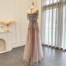 Dreamy Vow Luxury Tassel Heavy Beaded Arabic Evening Dresses for Women Wedding Party Elegant Long Formal Gowns In Stock 061