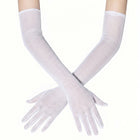 Sheer Tulle Elbow-Length Bridal Gloves for Wedding & Prom GL002